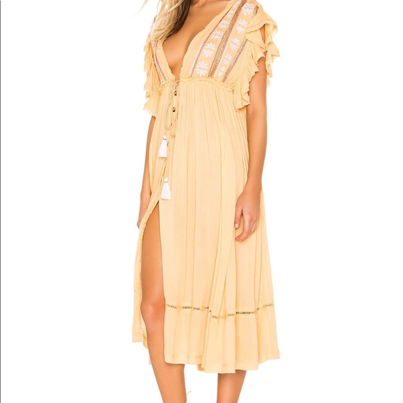 SOLD: NWT FREE PEOPLE Will wait for you Midi Dress - Picture 3 of 5